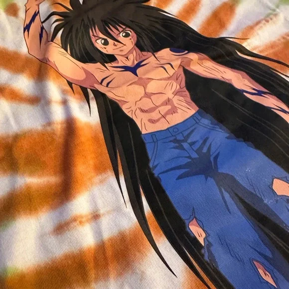 Tie-Dye Graphic Tee - Green and Orange - Picture 11 of 12